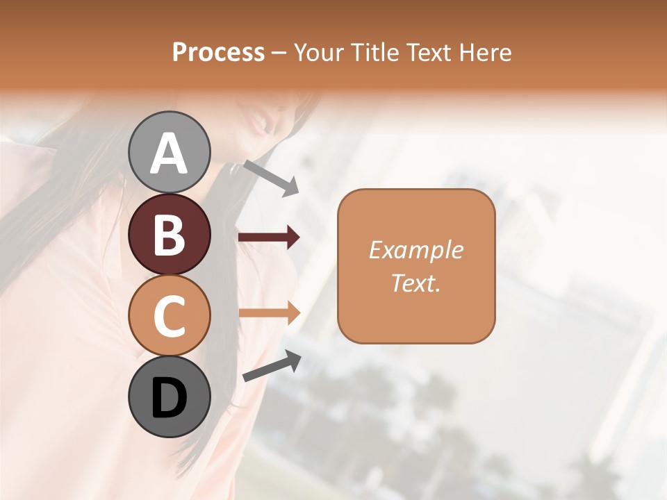 Looking Up Face Buildings PowerPoint Template