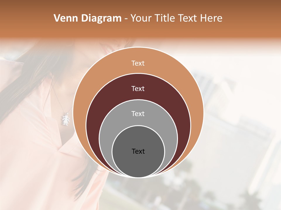 Looking Up Face Buildings PowerPoint Template