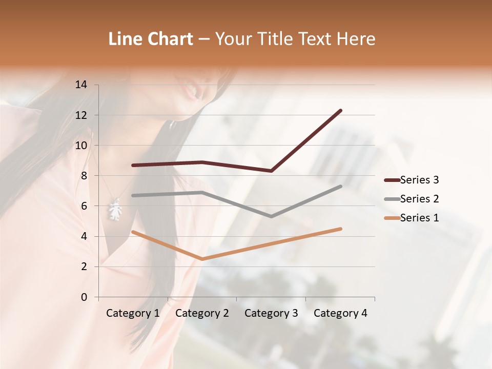 Looking Up Face Buildings PowerPoint Template
