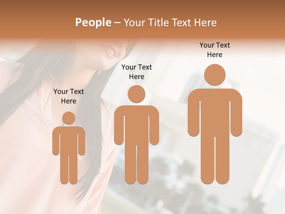 Looking Up Face Buildings PowerPoint Template