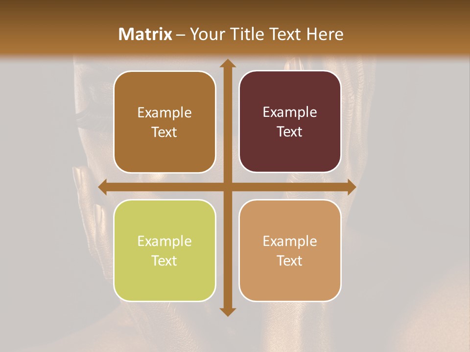 Jewellery Gilt Body PowerPoint Template