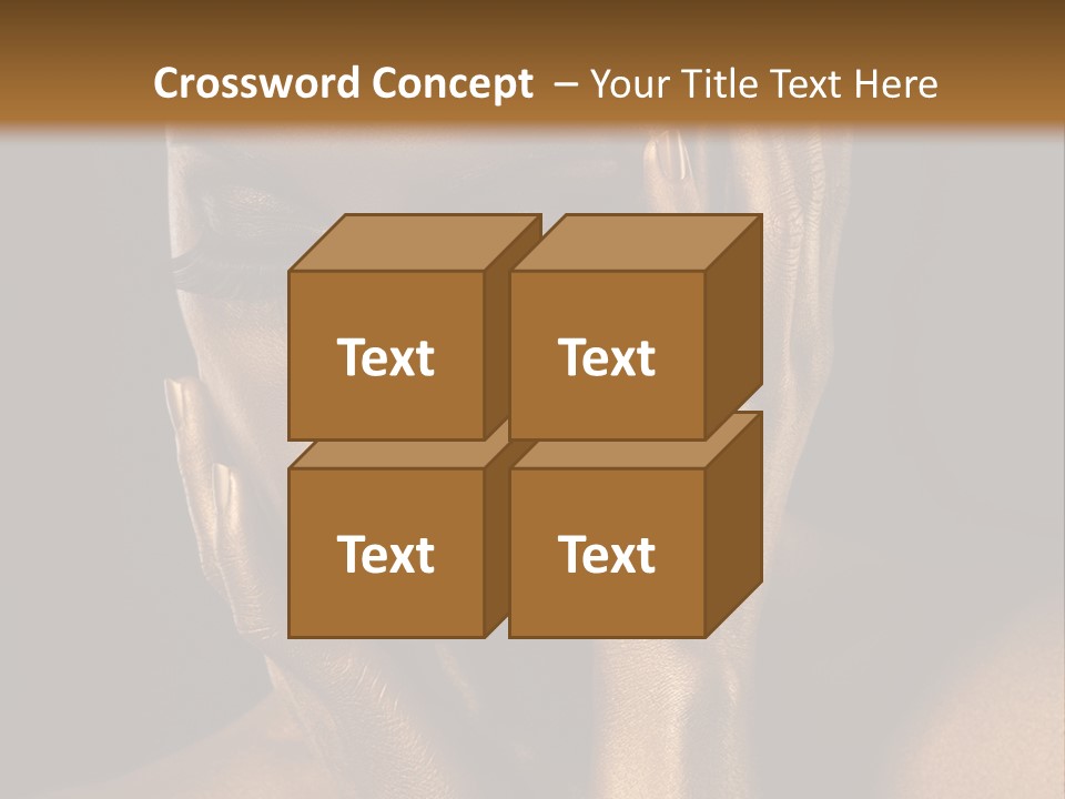 Jewellery Gilt Body PowerPoint Template