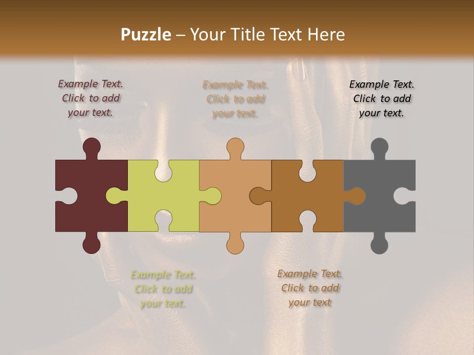 Jewellery Gilt Body PowerPoint Template