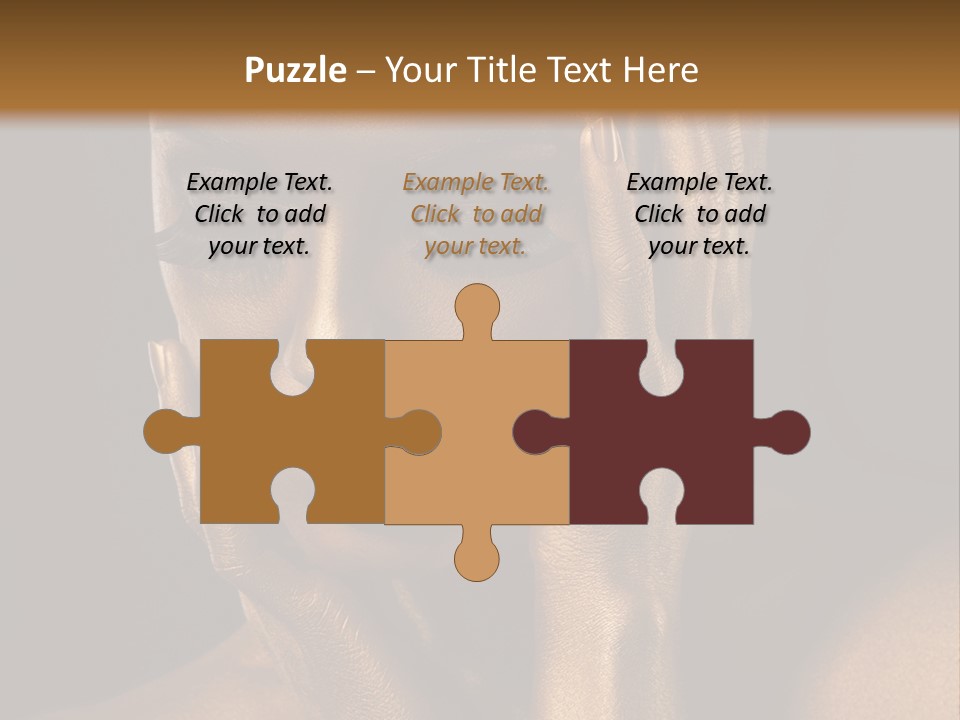 Jewellery Gilt Body PowerPoint Template