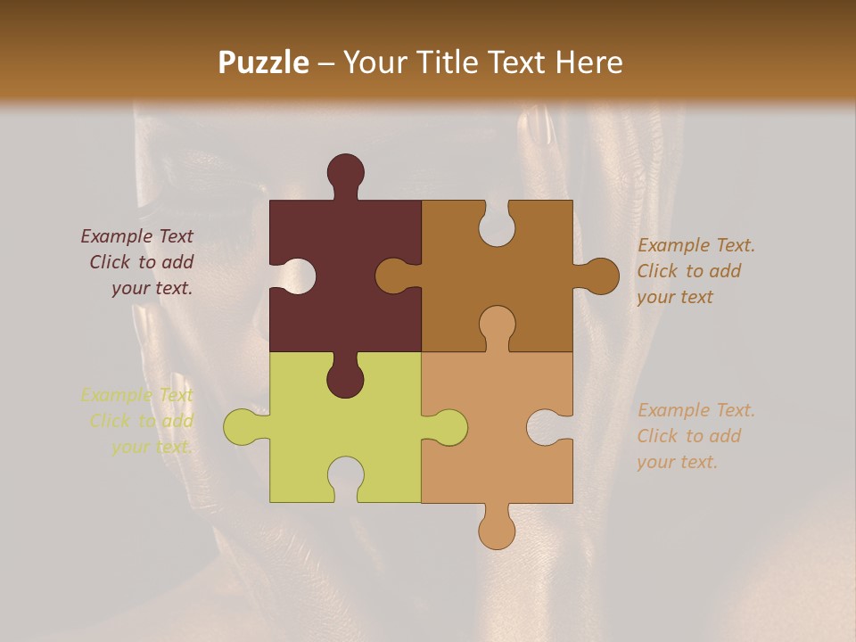 Jewellery Gilt Body PowerPoint Template