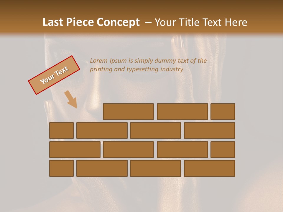 Jewellery Gilt Body PowerPoint Template