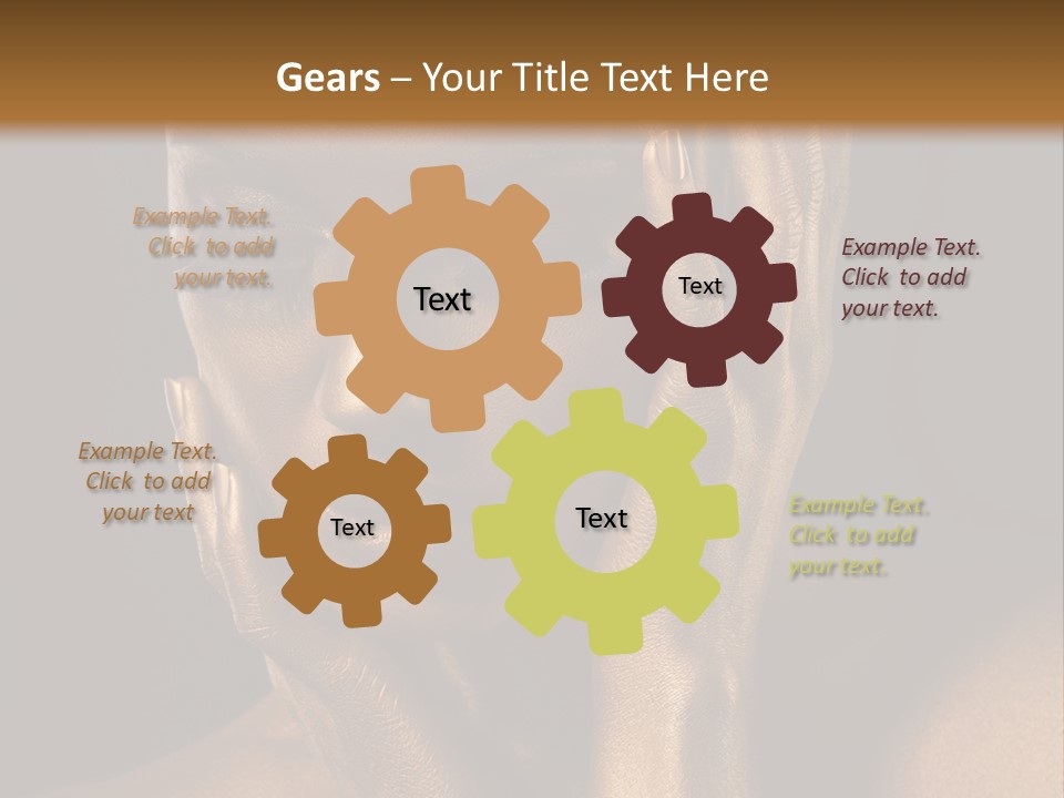 Jewellery Gilt Body PowerPoint Template