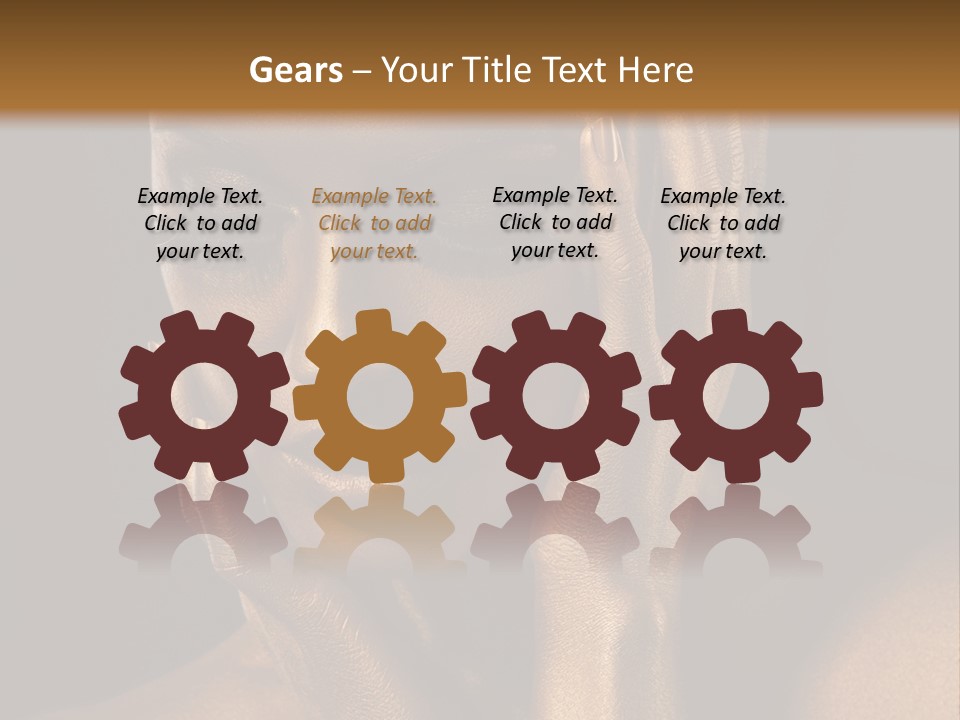 Jewellery Gilt Body PowerPoint Template