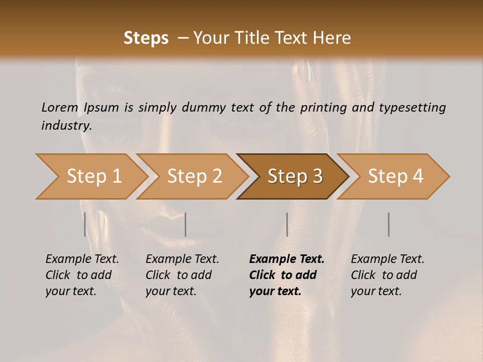 Jewellery Gilt Body PowerPoint Template