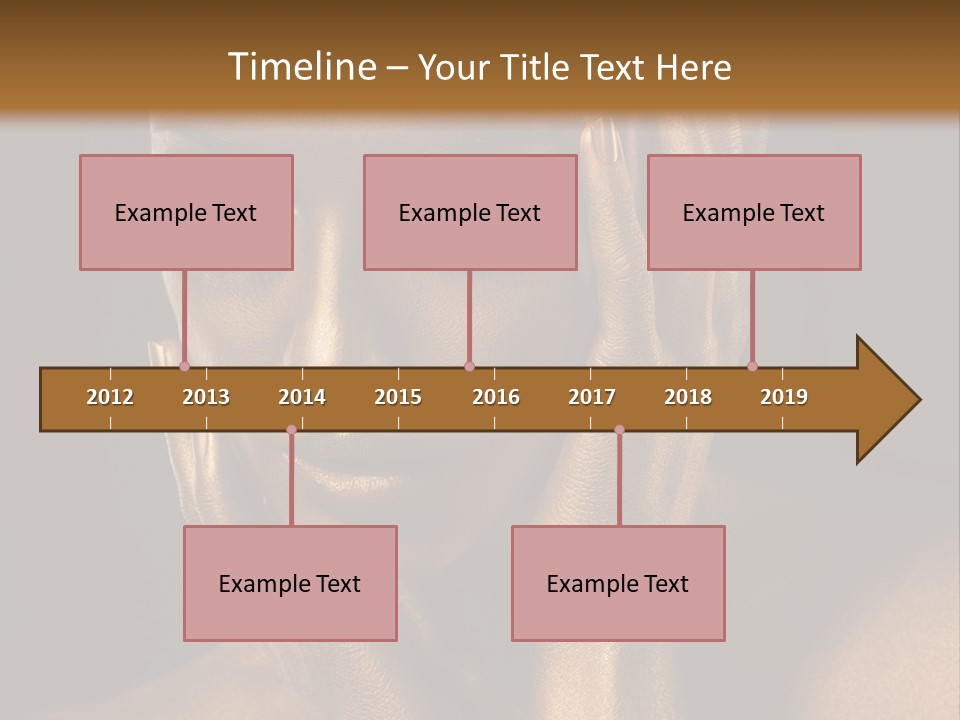 Jewellery Gilt Body PowerPoint Template