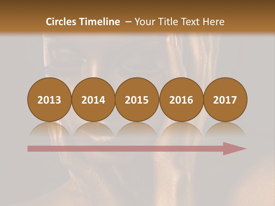 Jewellery Gilt Body PowerPoint Template