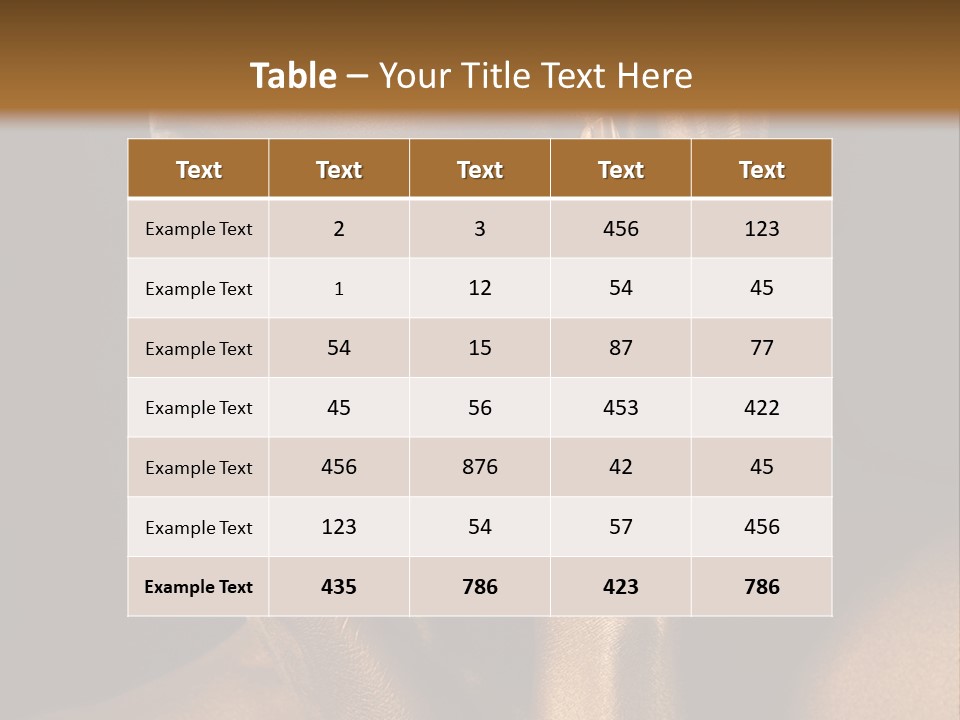 Jewellery Gilt Body PowerPoint Template