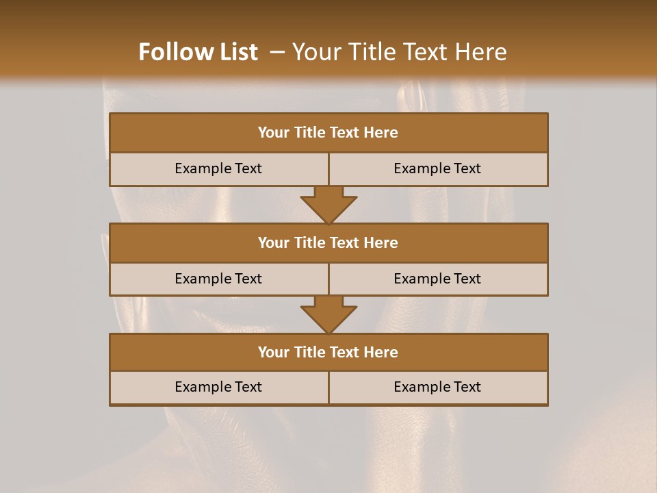 Jewellery Gilt Body PowerPoint Template