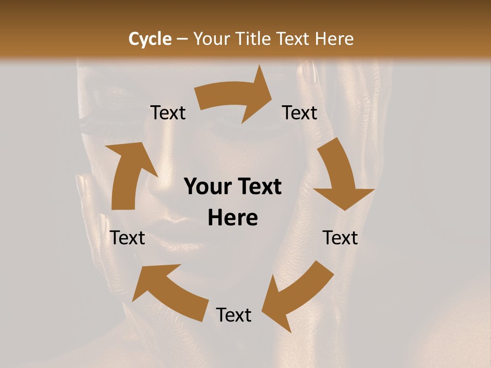 Jewellery Gilt Body PowerPoint Template