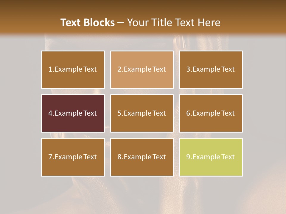 Jewellery Gilt Body PowerPoint Template