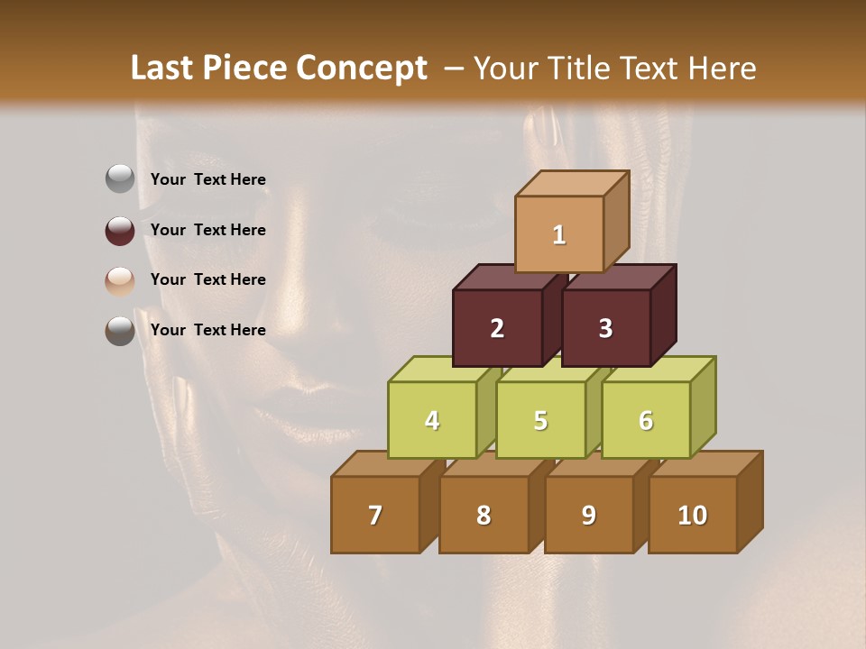 Jewellery Gilt Body PowerPoint Template