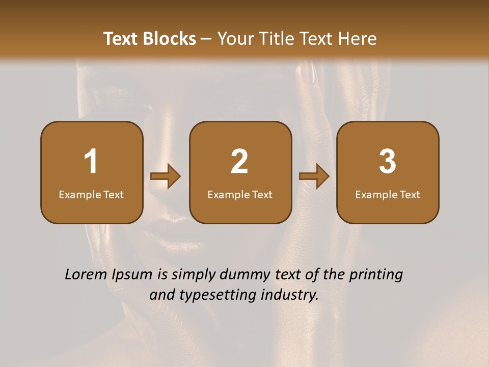 Jewellery Gilt Body PowerPoint Template