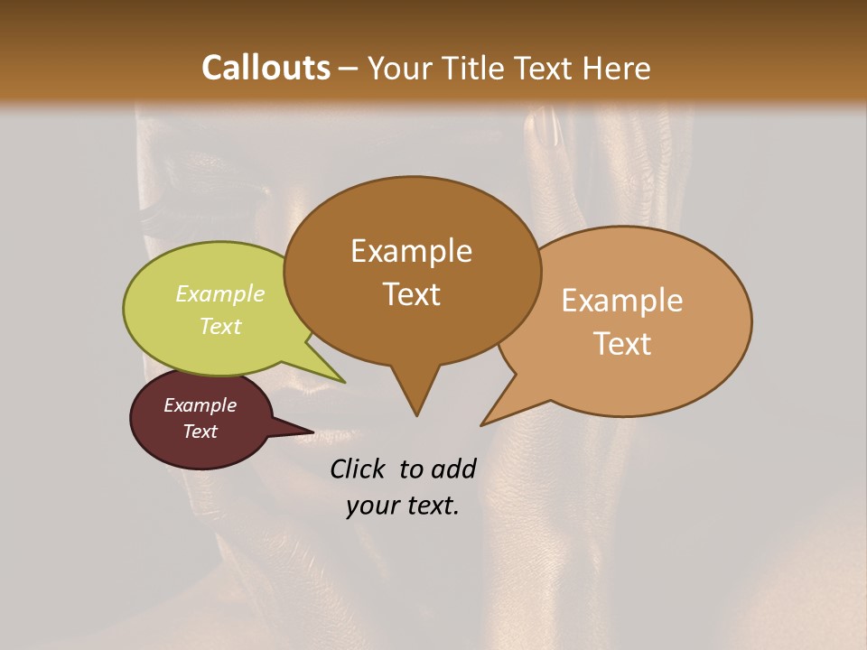Jewellery Gilt Body PowerPoint Template
