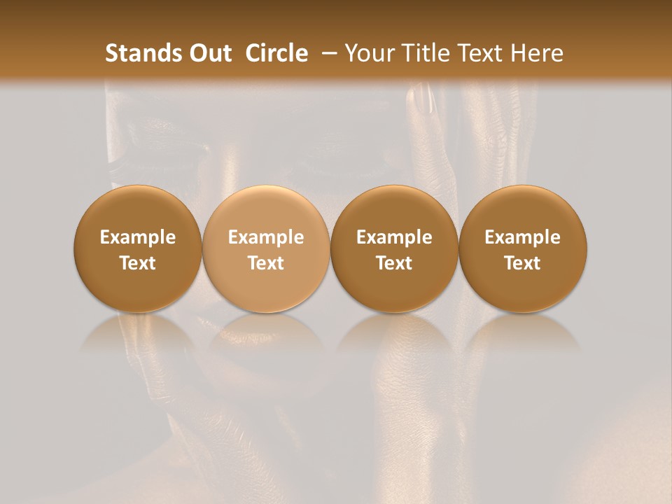 Jewellery Gilt Body PowerPoint Template