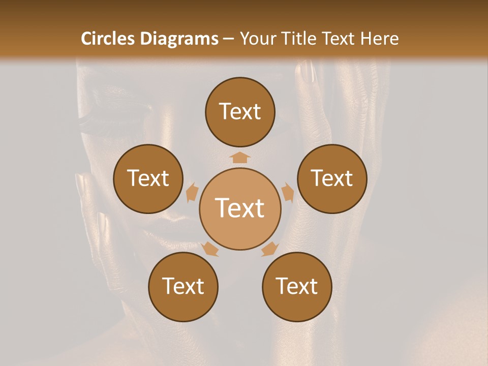 Jewellery Gilt Body PowerPoint Template