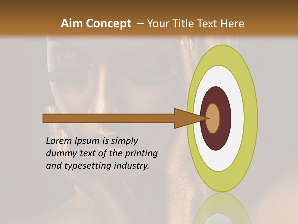 Jewellery Gilt Body PowerPoint Template