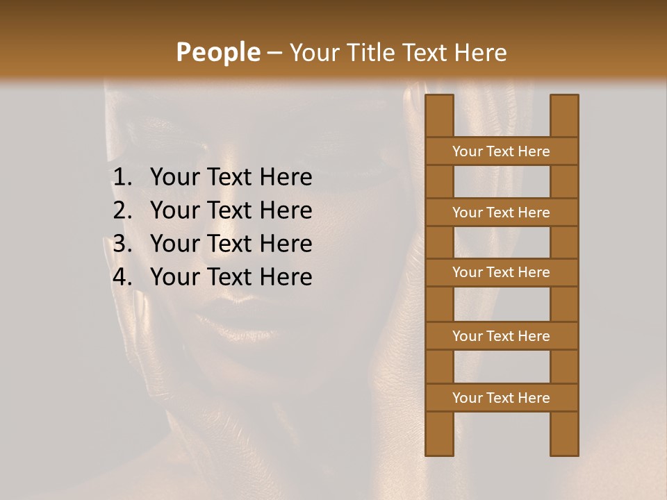 Jewellery Gilt Body PowerPoint Template