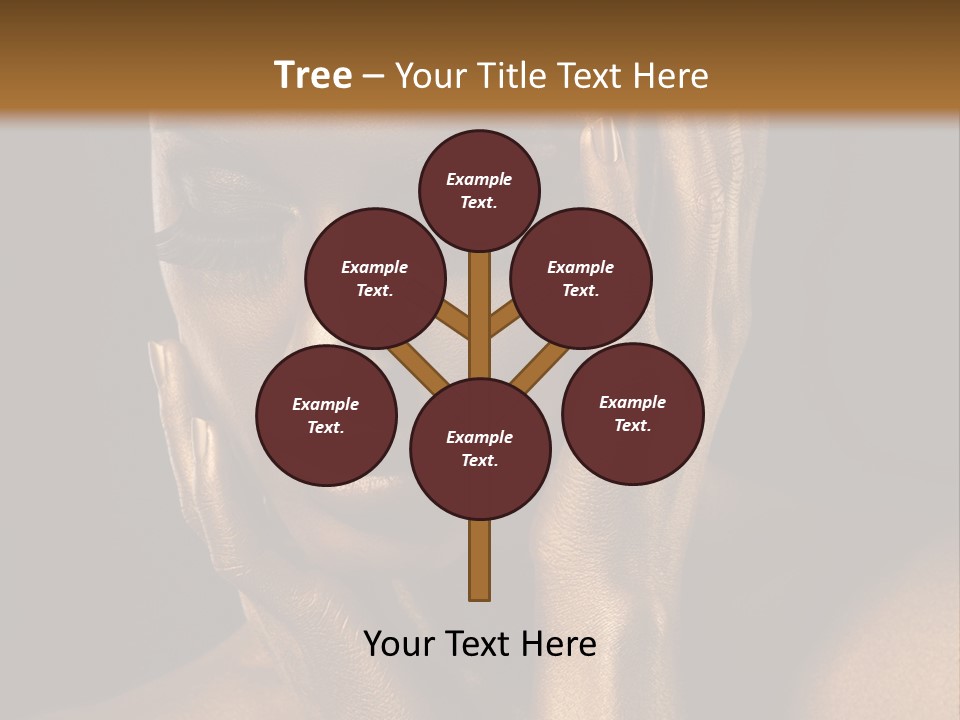 Jewellery Gilt Body PowerPoint Template