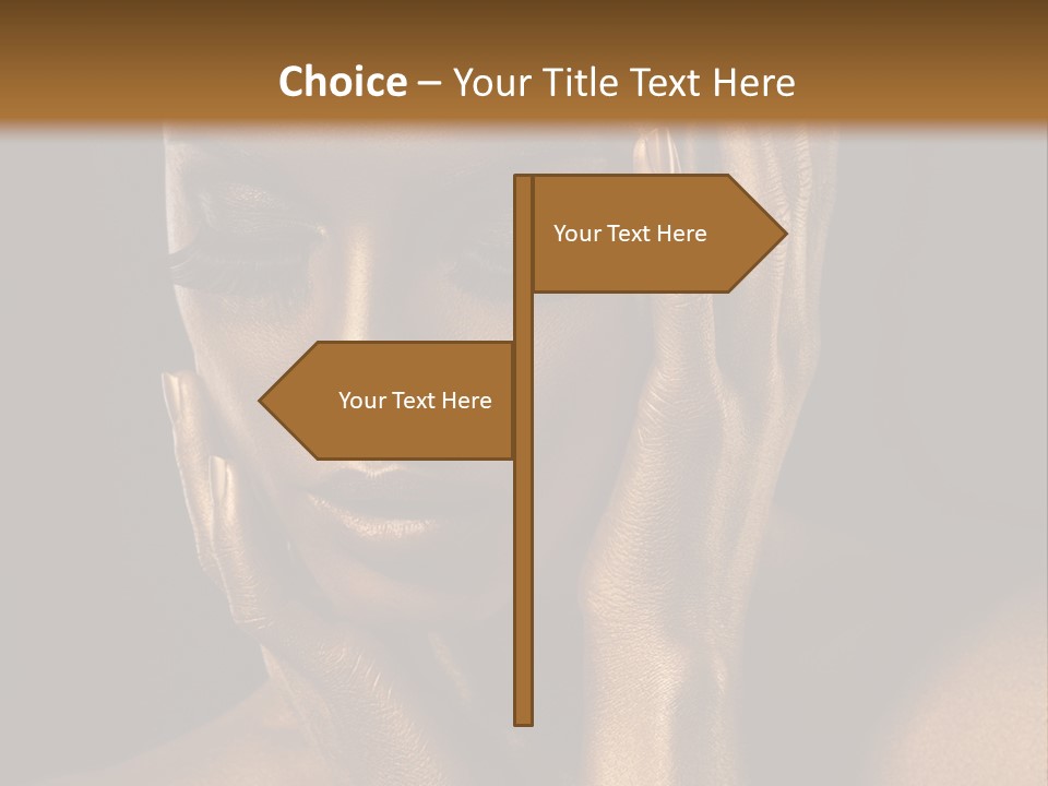 Jewellery Gilt Body PowerPoint Template