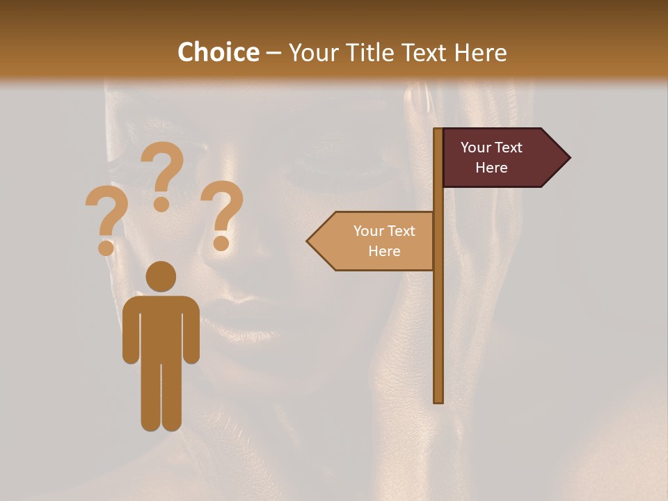 Jewellery Gilt Body PowerPoint Template