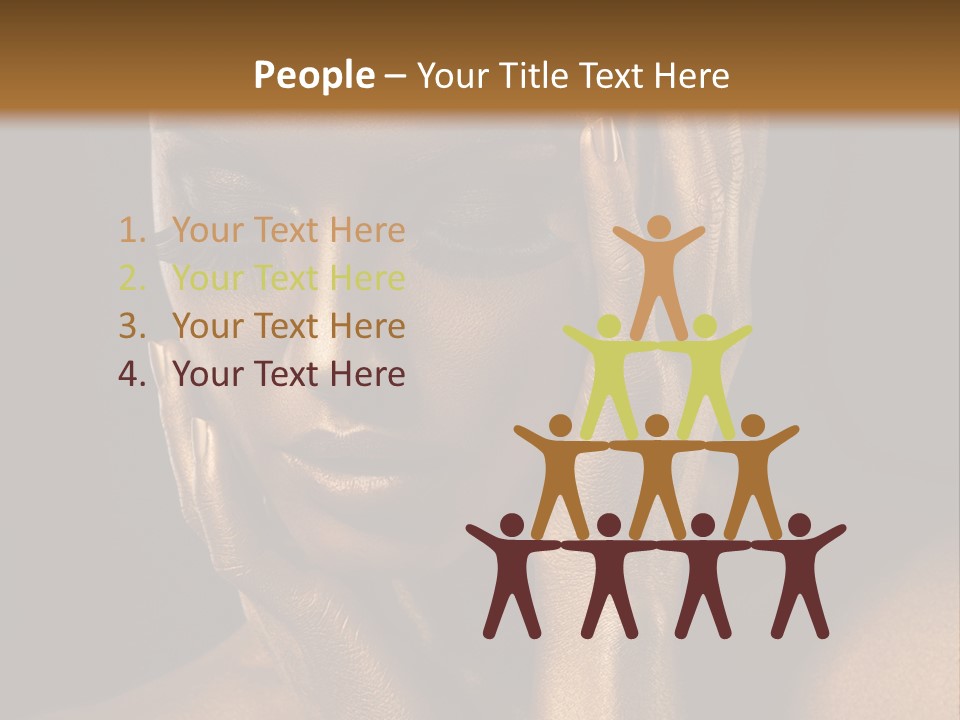 Jewellery Gilt Body PowerPoint Template