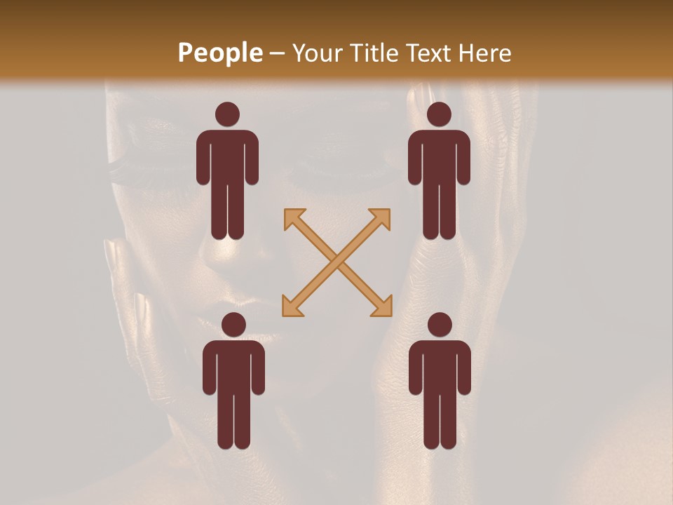 Jewellery Gilt Body PowerPoint Template