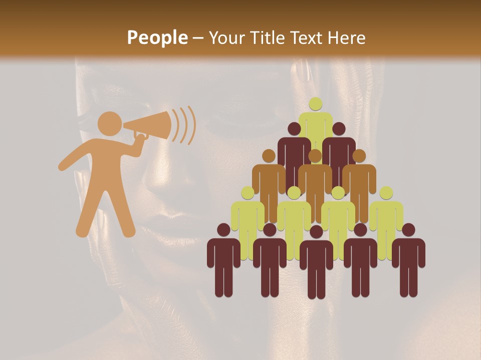 Jewellery Gilt Body PowerPoint Template