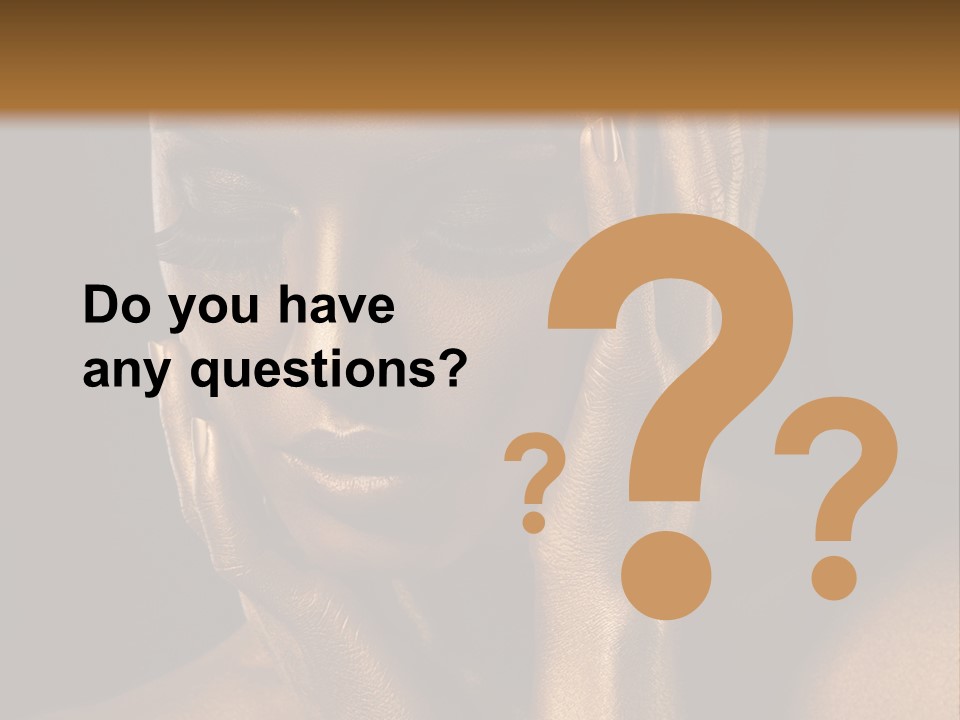 Jewellery Gilt Body PowerPoint Template