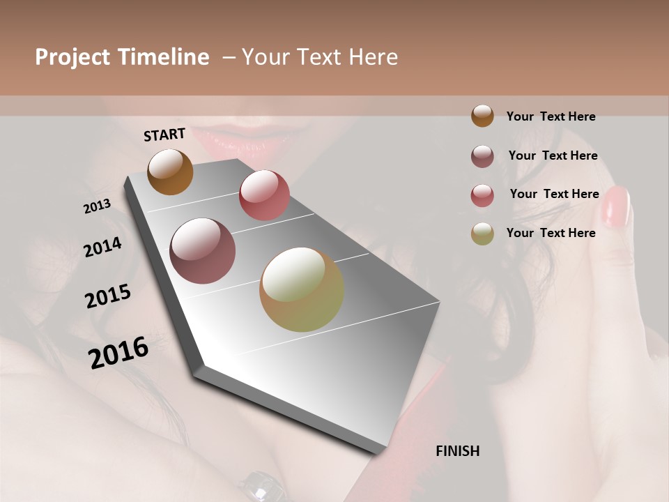 Make Red Touch PowerPoint Template