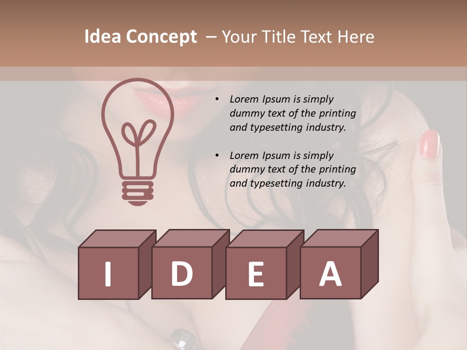 Make Red Touch PowerPoint Template
