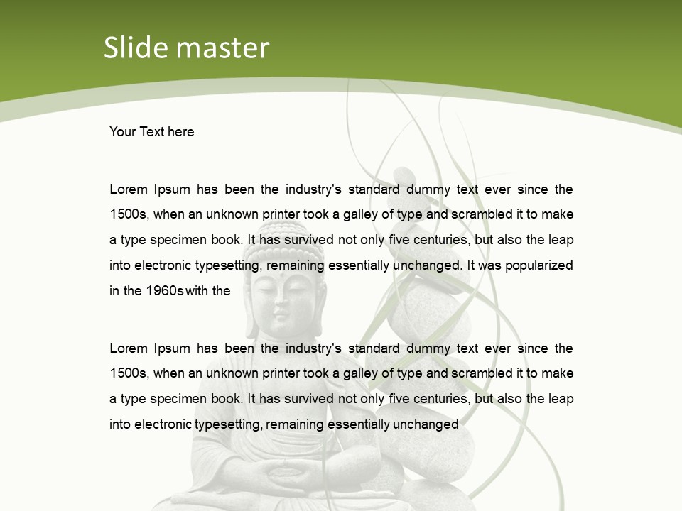 Symbole Spa Bien PowerPoint Template