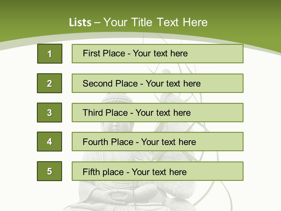 Symbole Spa Bien PowerPoint Template