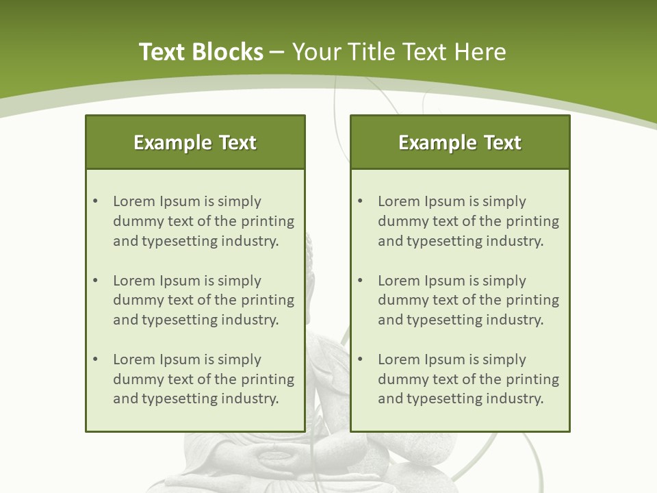 Symbole Spa Bien PowerPoint Template