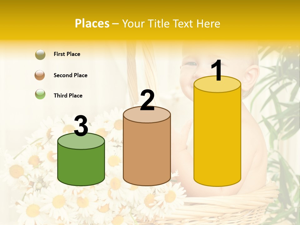 Bouquet Caucasian Home PowerPoint Template