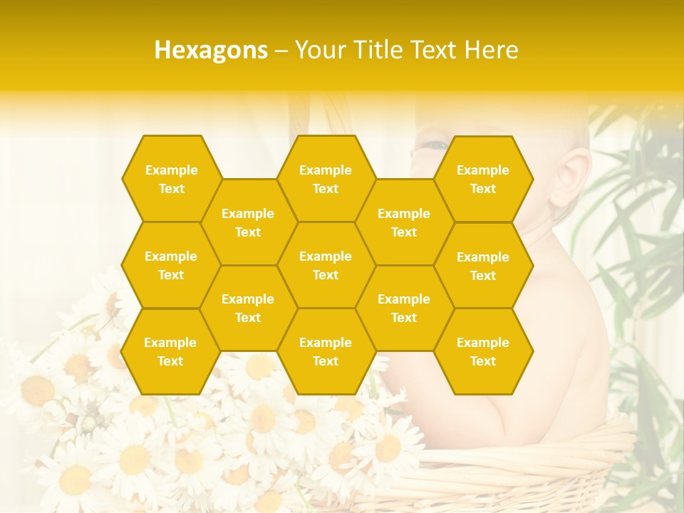 Bouquet Caucasian Home PowerPoint Template