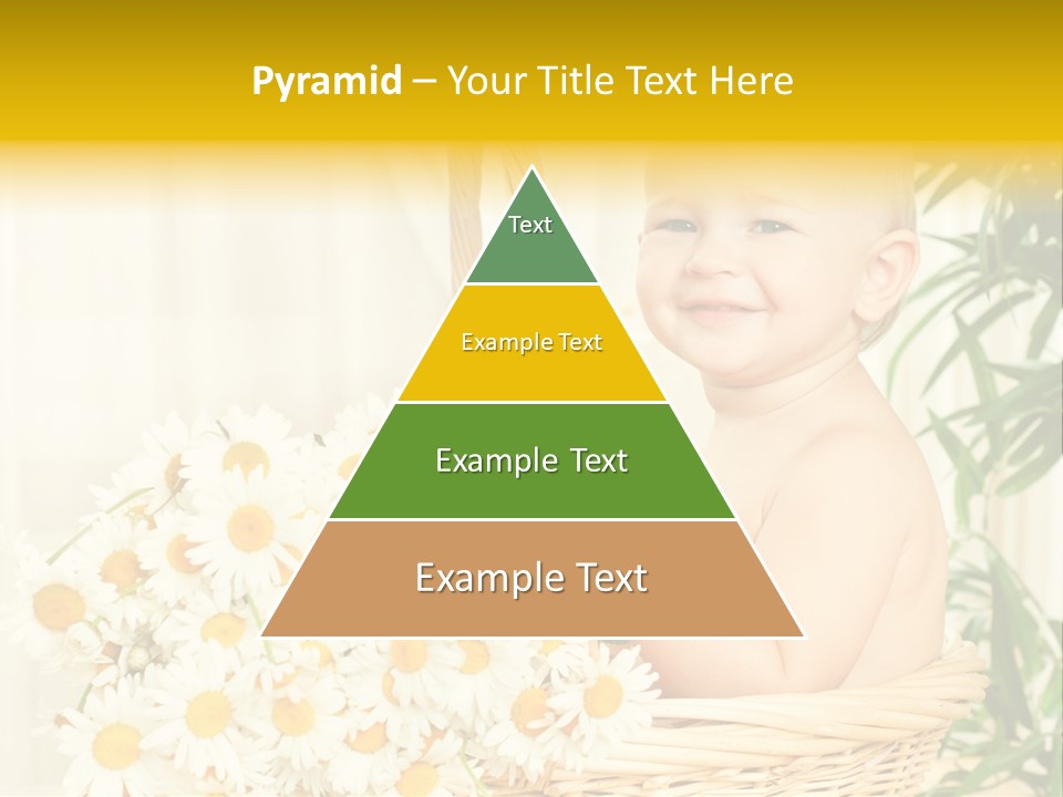 Bouquet Caucasian Home PowerPoint Template