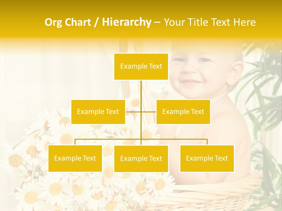 Bouquet Caucasian Home PowerPoint Template