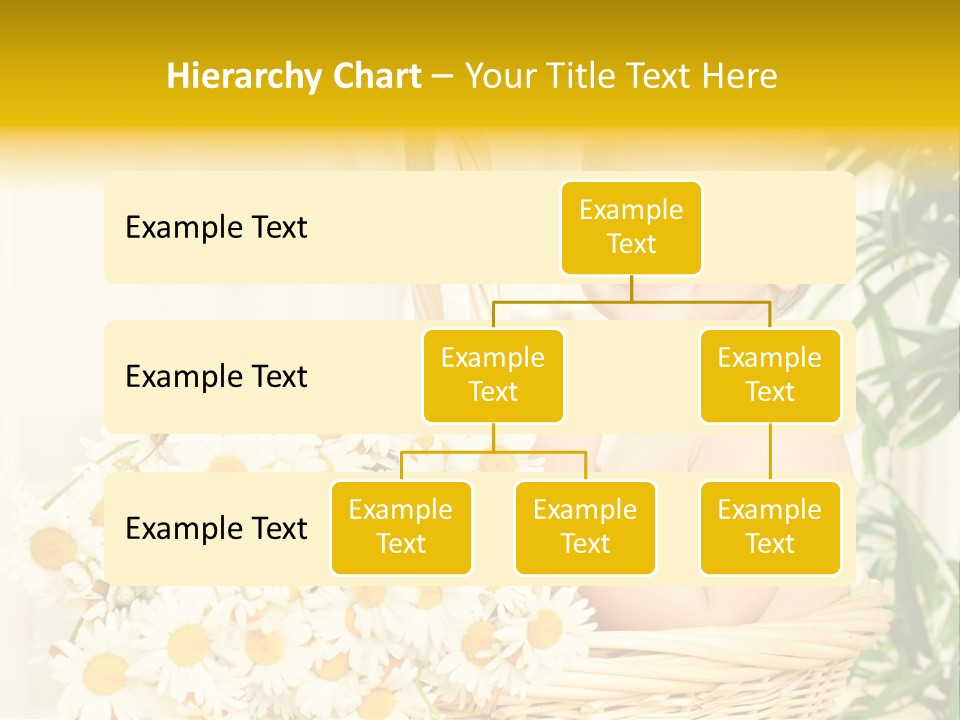 Bouquet Caucasian Home PowerPoint Template