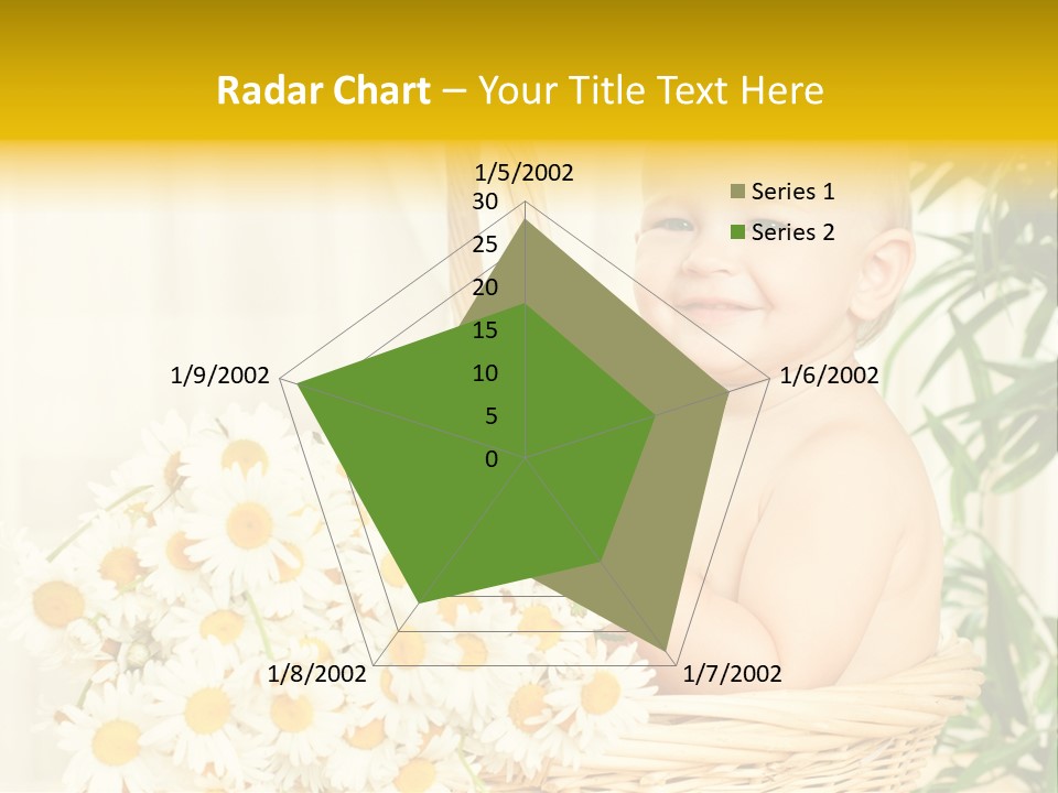 Bouquet Caucasian Home PowerPoint Template