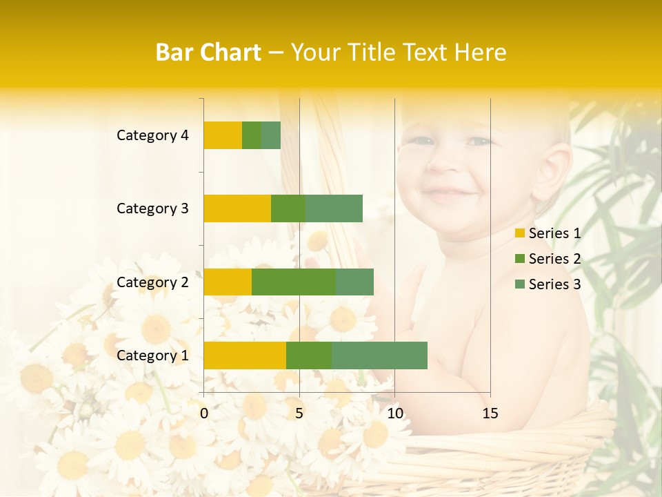 Bouquet Caucasian Home PowerPoint Template