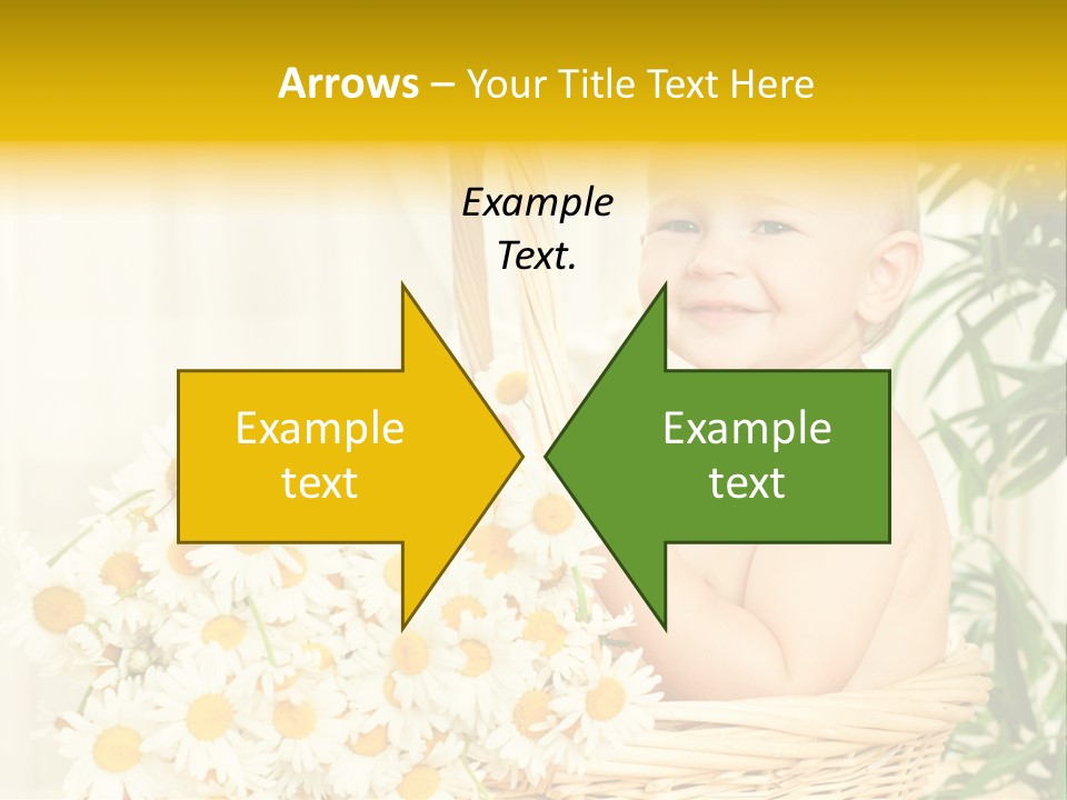 Bouquet Caucasian Home PowerPoint Template