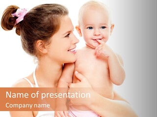 Face Life Caucasian PowerPoint Template