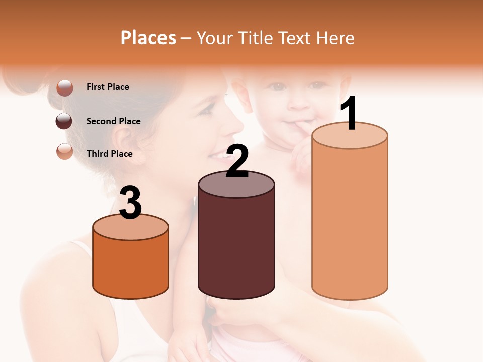 Face Life Caucasian PowerPoint Template