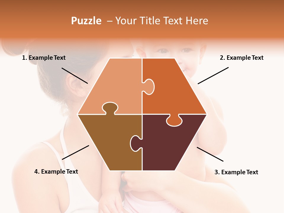 Face Life Caucasian PowerPoint Template