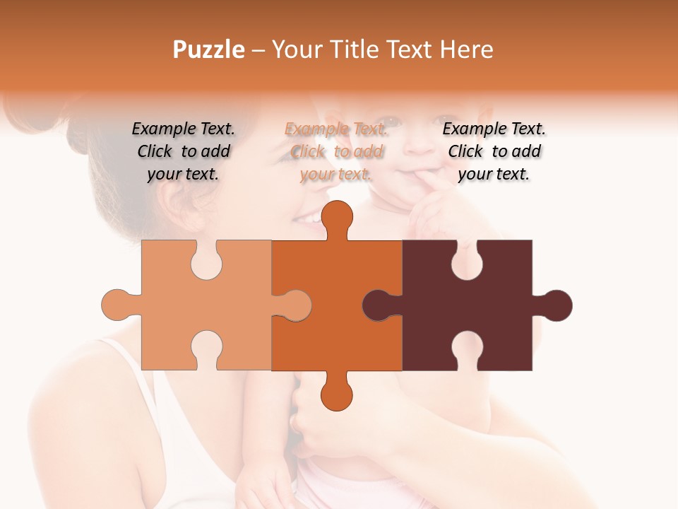 Face Life Caucasian PowerPoint Template